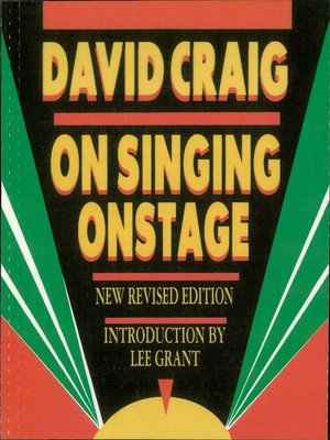 cover image of On Singing Onstage